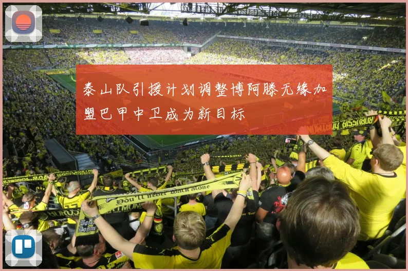 泰山队引援计划调整博阿滕无缘加盟巴甲中卫成为新目标